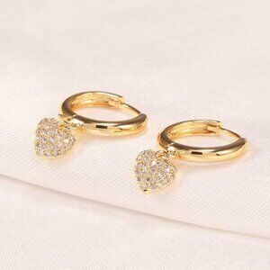 Gold Huggie Hoop Earrings